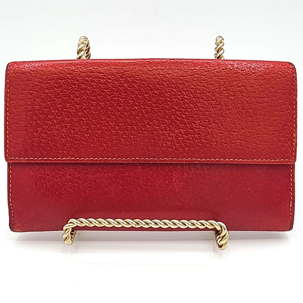 Salvatore Ferragamo Gancini bifold red leather wallet - Picture 2 of 16